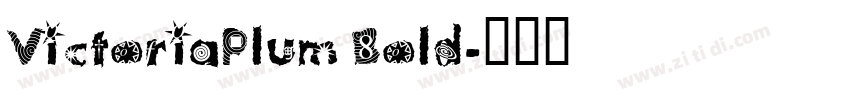 VictoriaPlum Bold字体转换